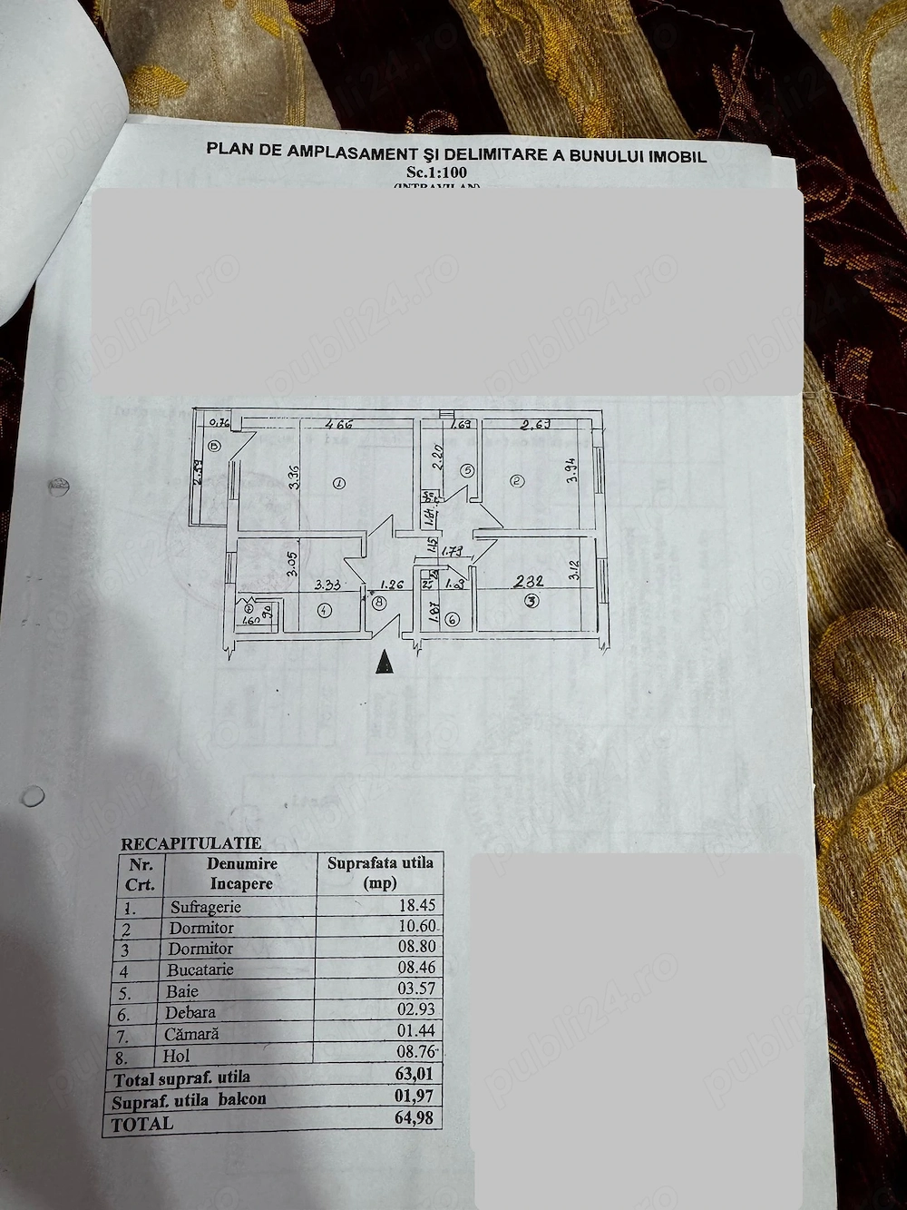 Apartament 3 camere zona Doja 