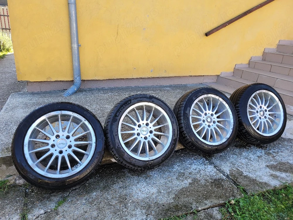 Jante 17 inch speciale BMW E39 (5x120) cu gume Michelin Pilot Sport