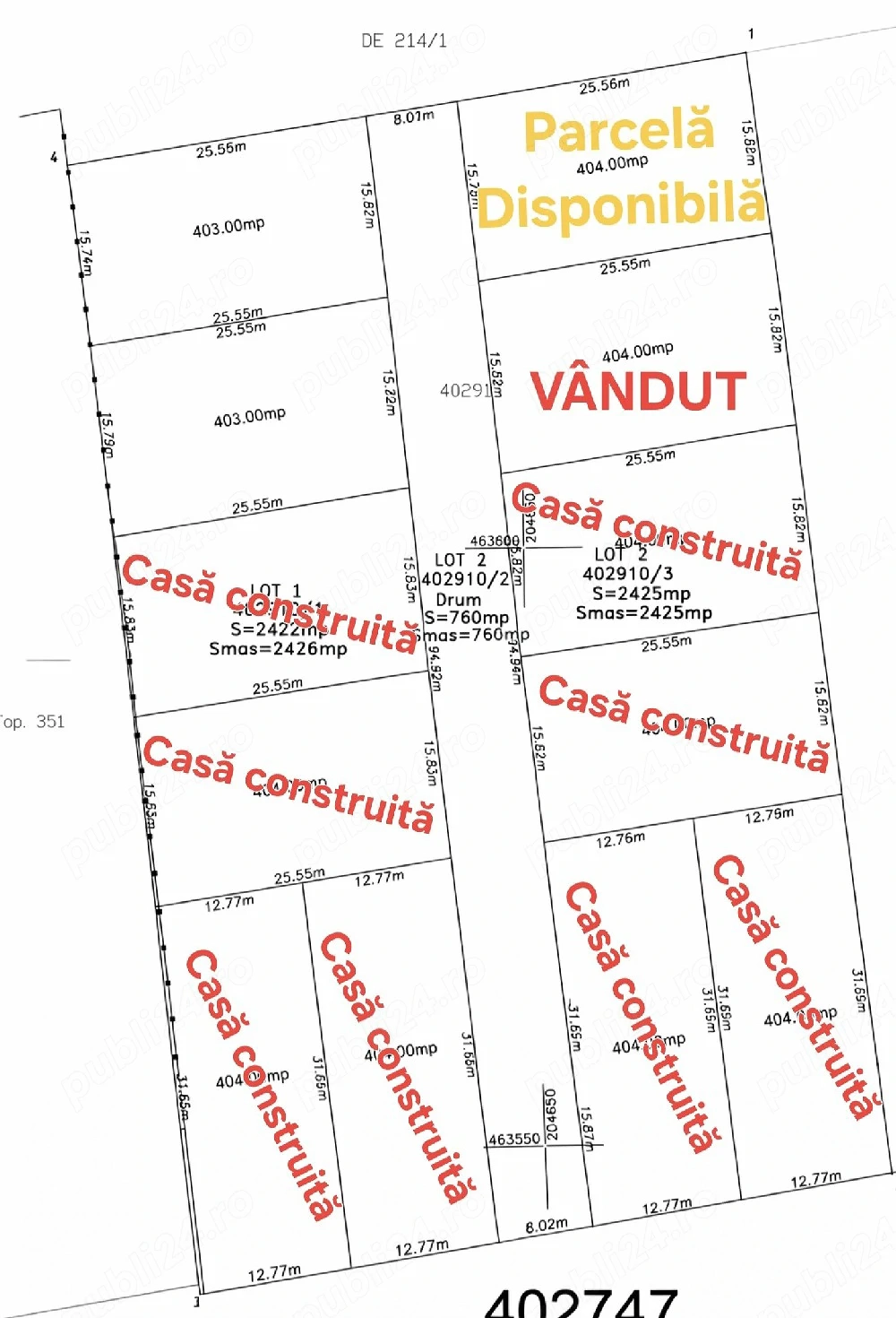 Teren de vânzare Pădureni, lânga Timișoara