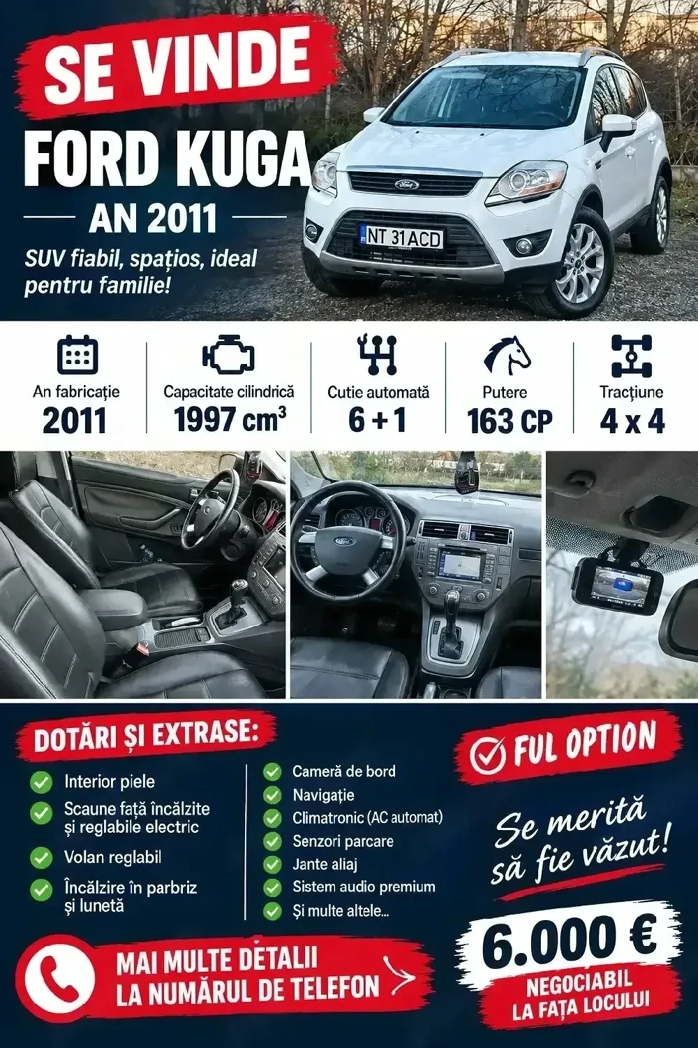 Vand urgent Ford Kuga