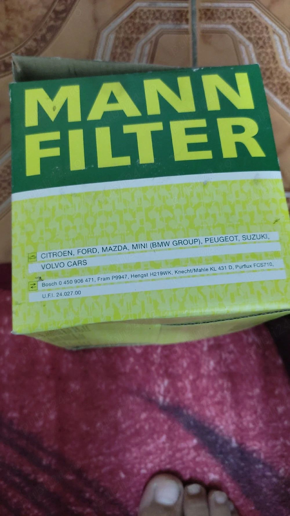 vand filtru motorina
