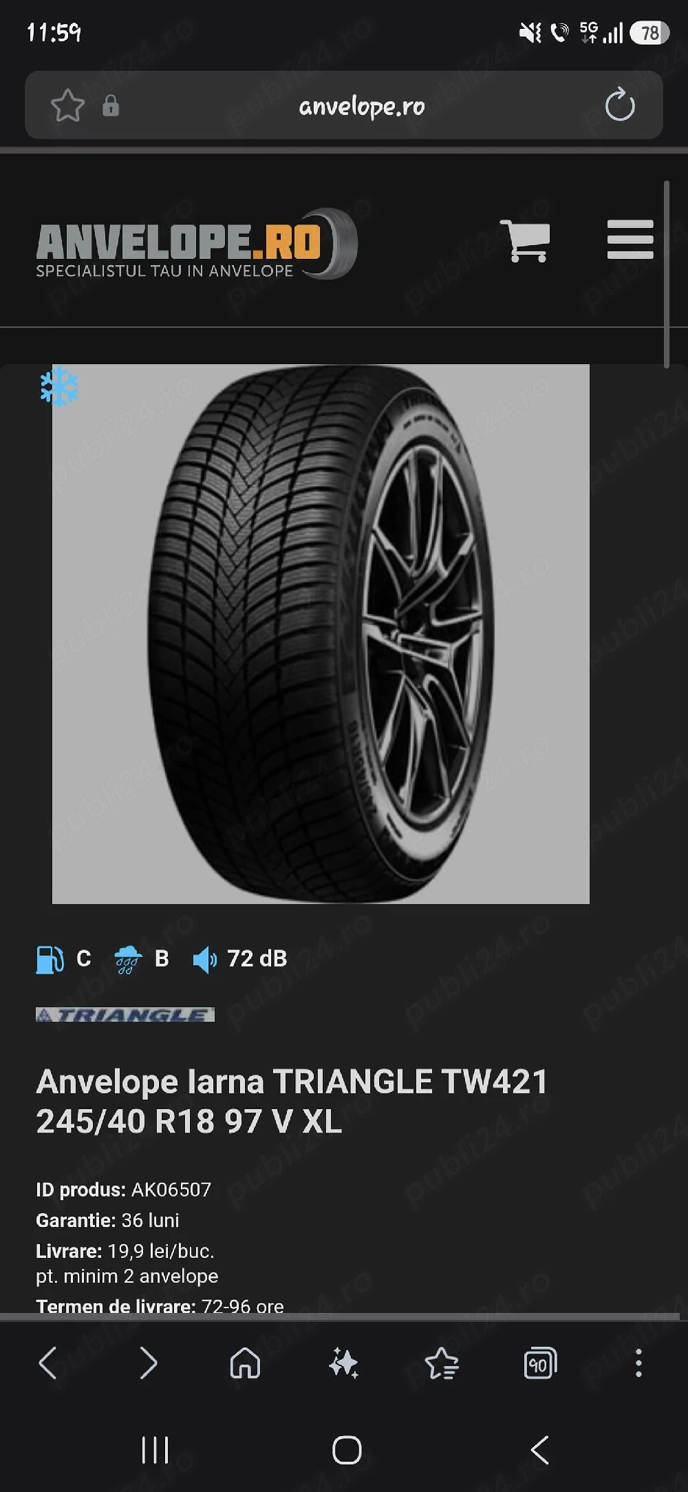 Anvelope iarna  Triangle TW421 245/40/R18