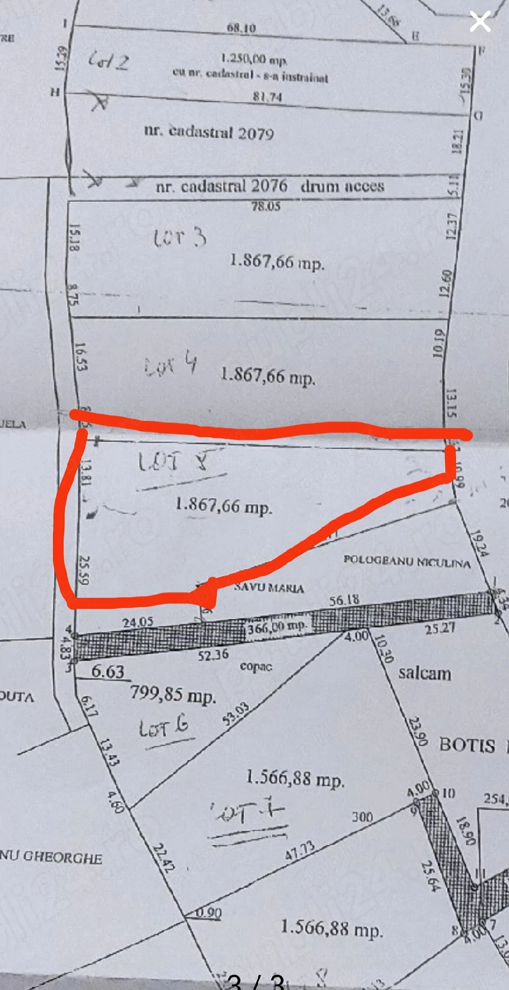 Teren Intravilan 1863 mp în Câmpina, Zona Rezidențială Muscel