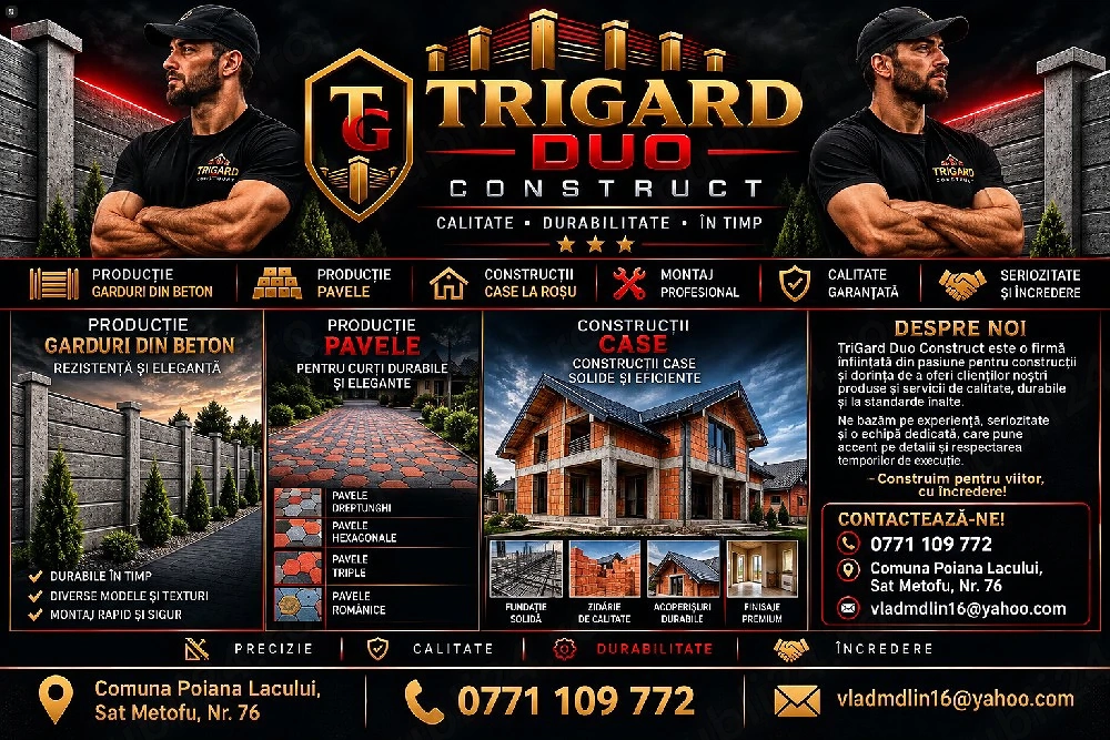 Angajăm Meseriașii sau Echipă-TriGard Duo Construct 