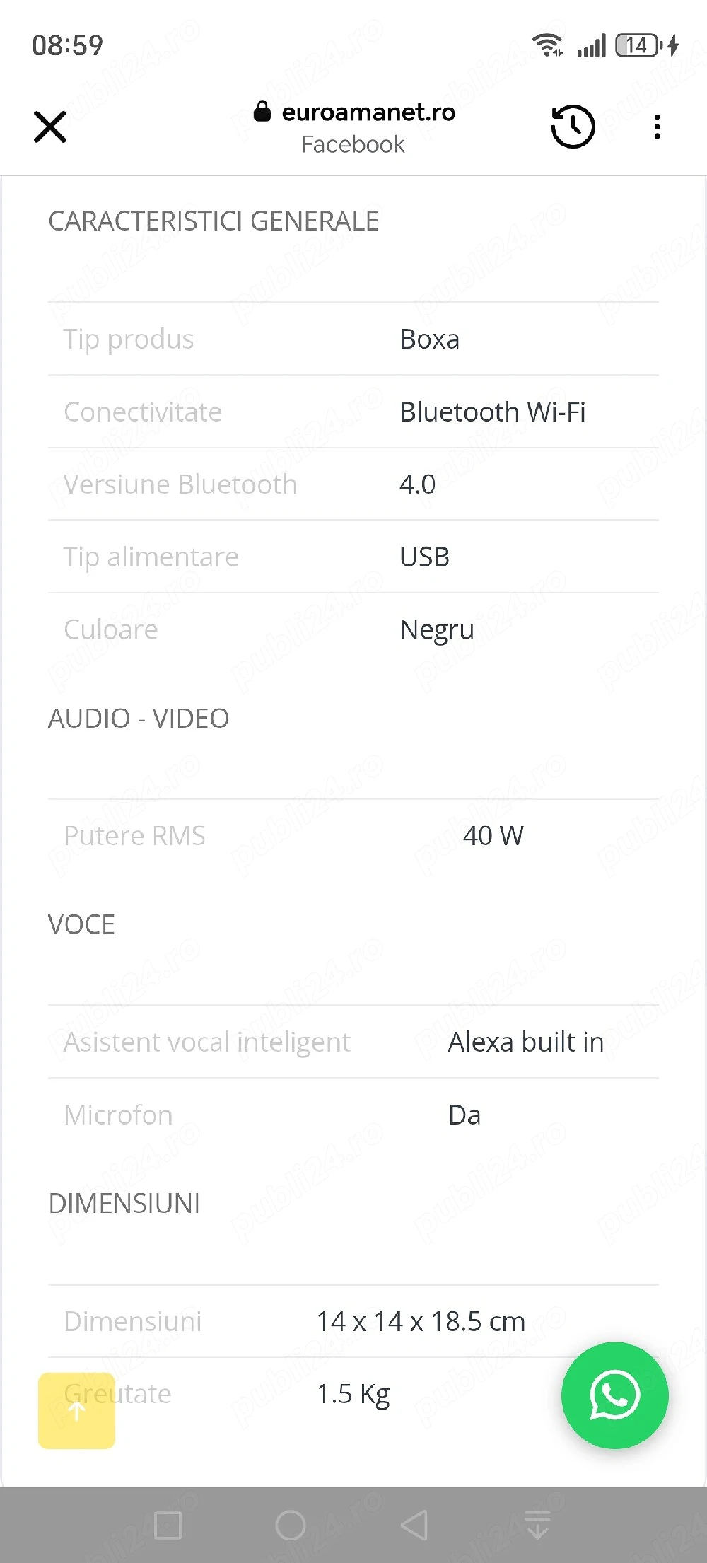 Boxa Hama sirium 1400abt,Alexa