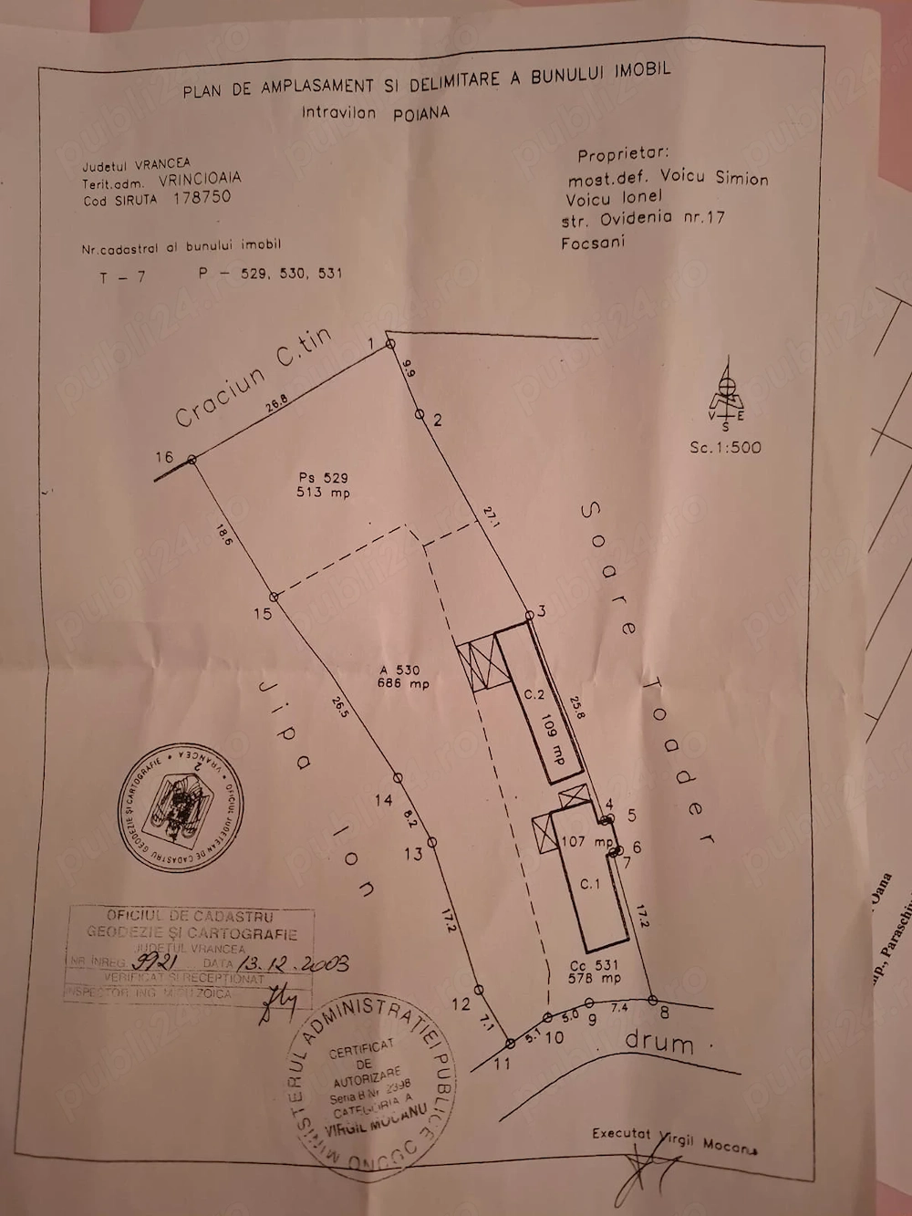 Vând casa în Sat Poiana Comuna Vrancioaia