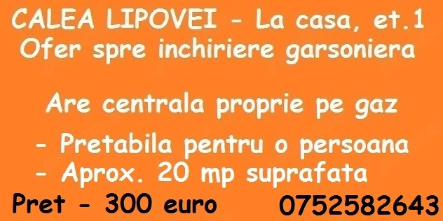 Calea Lipovei - la casa