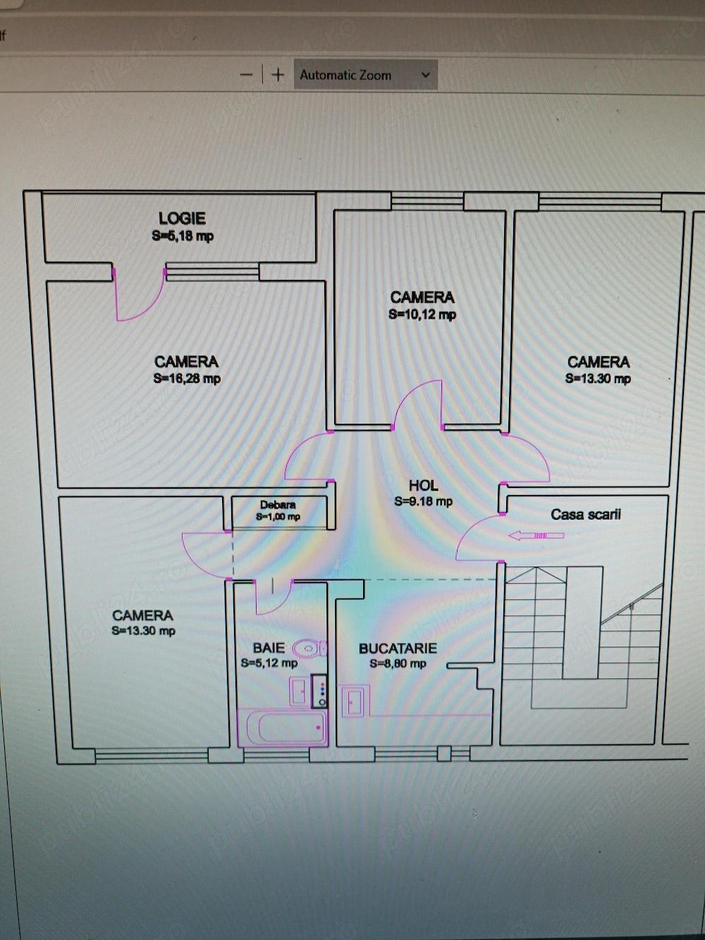Apartament 4 camere, 84 mp,  et. 1 din 4 , Manastur - proprietar