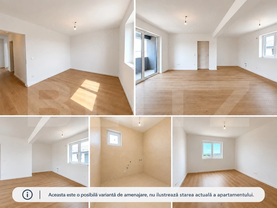 Apartament 3 camere, 72 mp, Apahida, Comision 0%