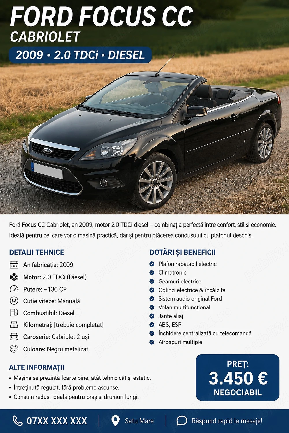 Ford Focus Cabrio -2.0TDCI