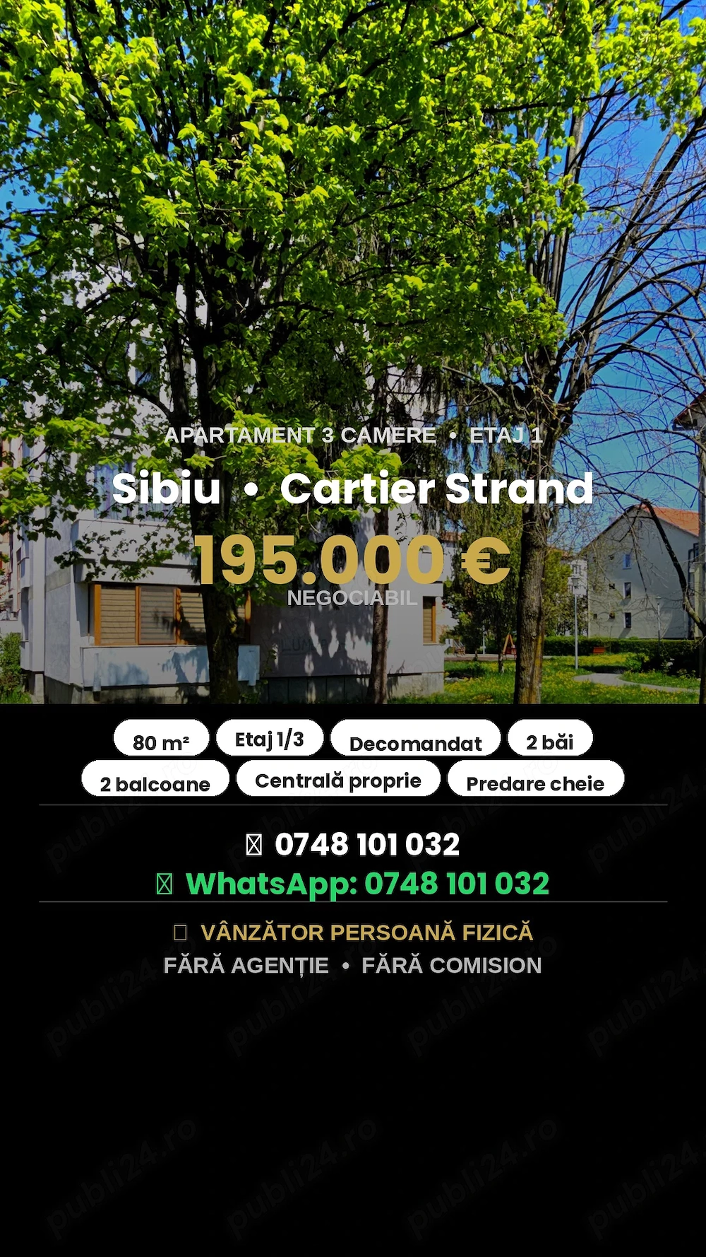 Vând Apartament în Sibiu