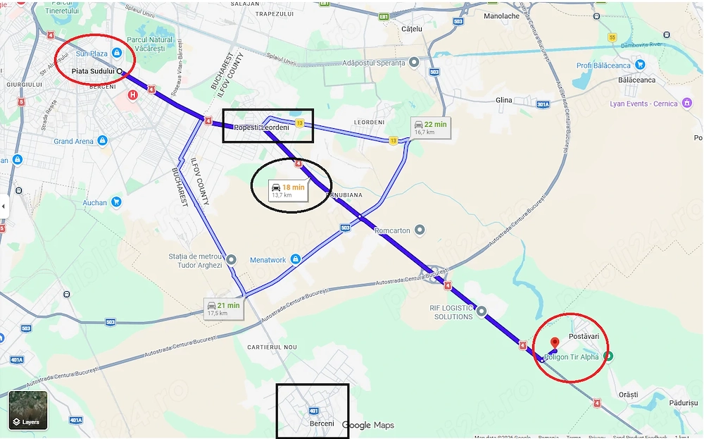 Oportunitate Business  Ideal Investiție   Teren 2500 mp la Șosea   15 min de București 