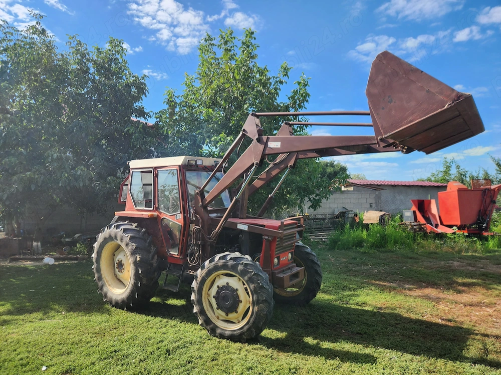 Vând Tractor Fiat 90 CP, 4x4, cu reductor și încărcător frontal