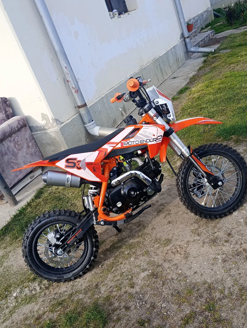 Moto Cross Enduro 110cc 4T Automat   Aproape Nou