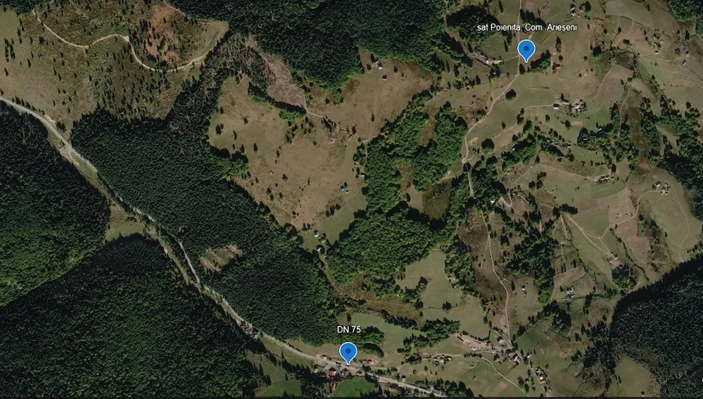 Vând teren - 2.922 mp - 2.8 km de statiunea Vârtop
