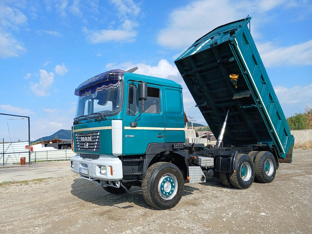 Basculant  Man 6x4 Maxim admis  pe acte 26 tone 460 CP An fabricatie 2001