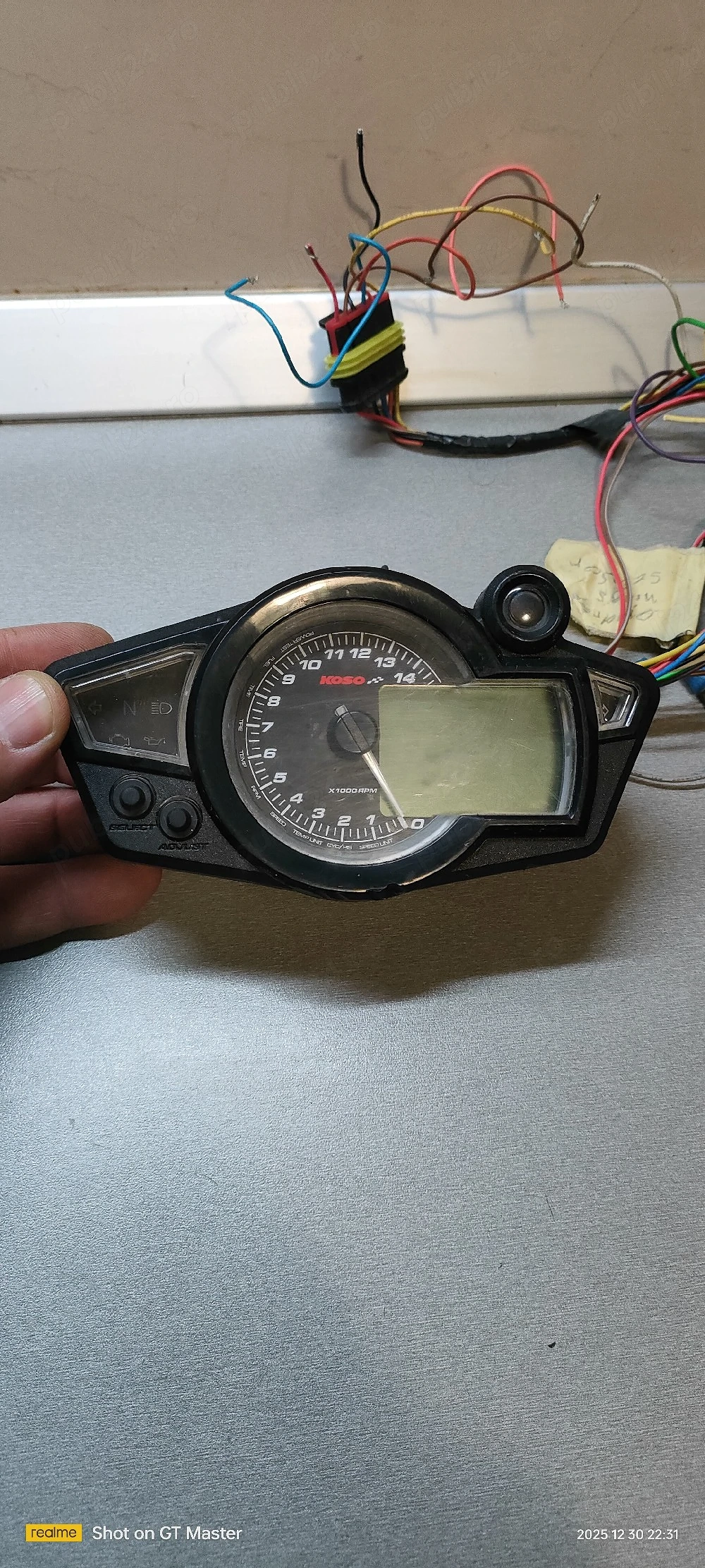 Moto ceas Koso tahometru digital cockpit