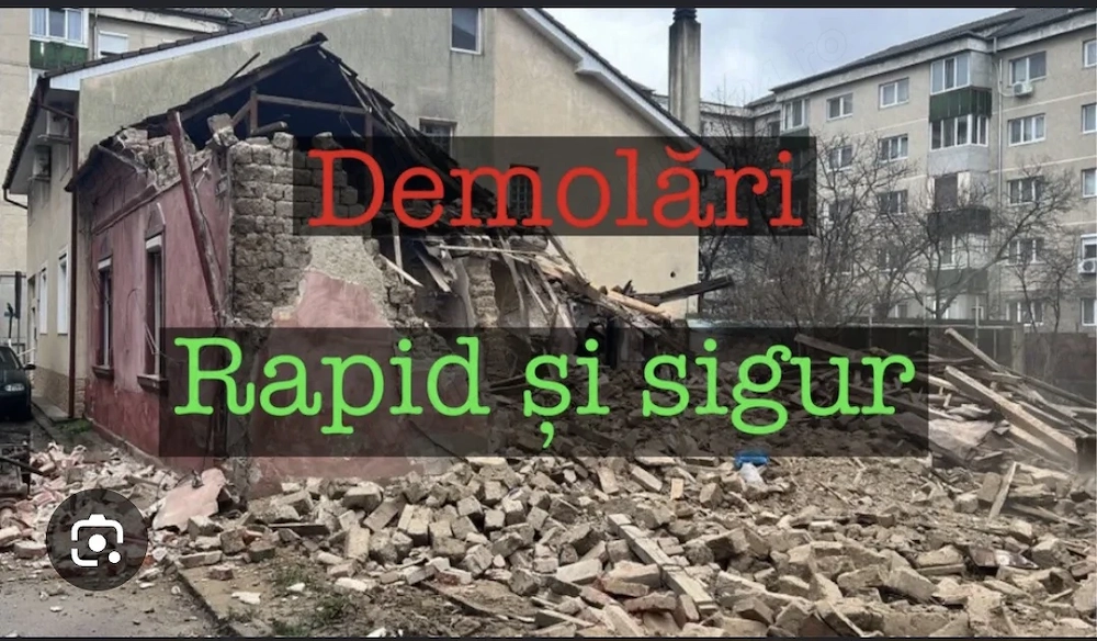 Demolări,și curățenie după renovări 