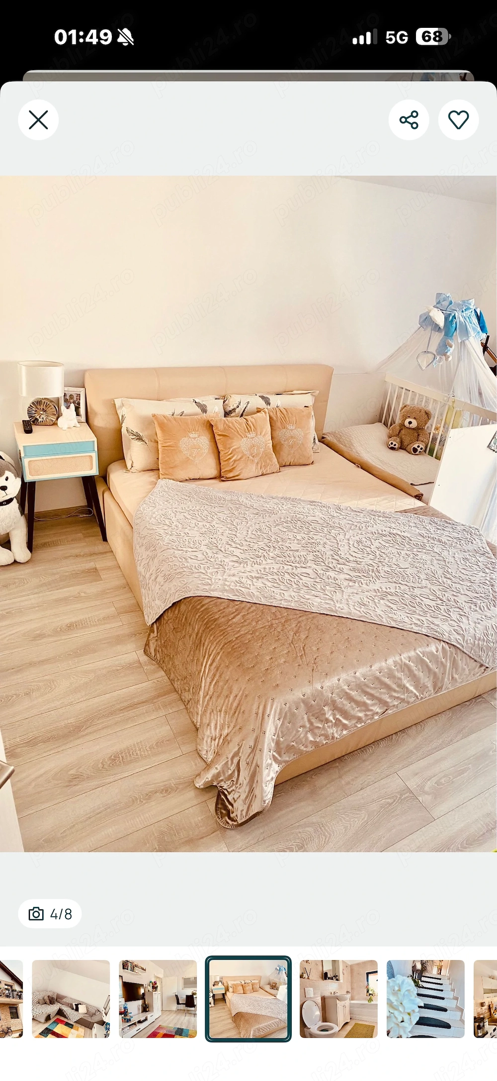 Apartament 2 camere complet mobilat 