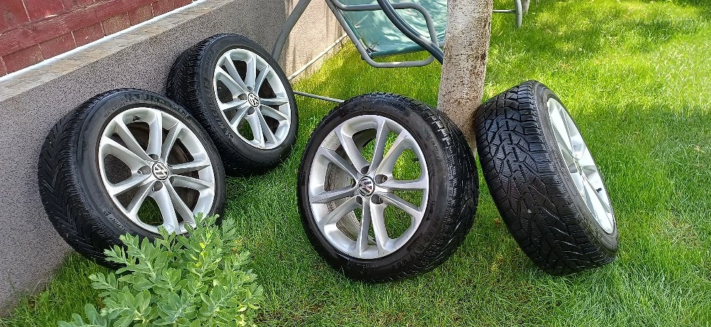 Jante aliaj R17 5x112 Originale Vw.Audi.Skoda.Seat. Anvelope iarna .3