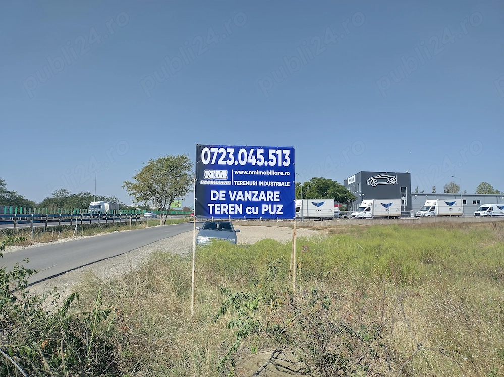 Teren industrial 4.000 mp cu PUZ aprobat, ideal pentru hale și logistică