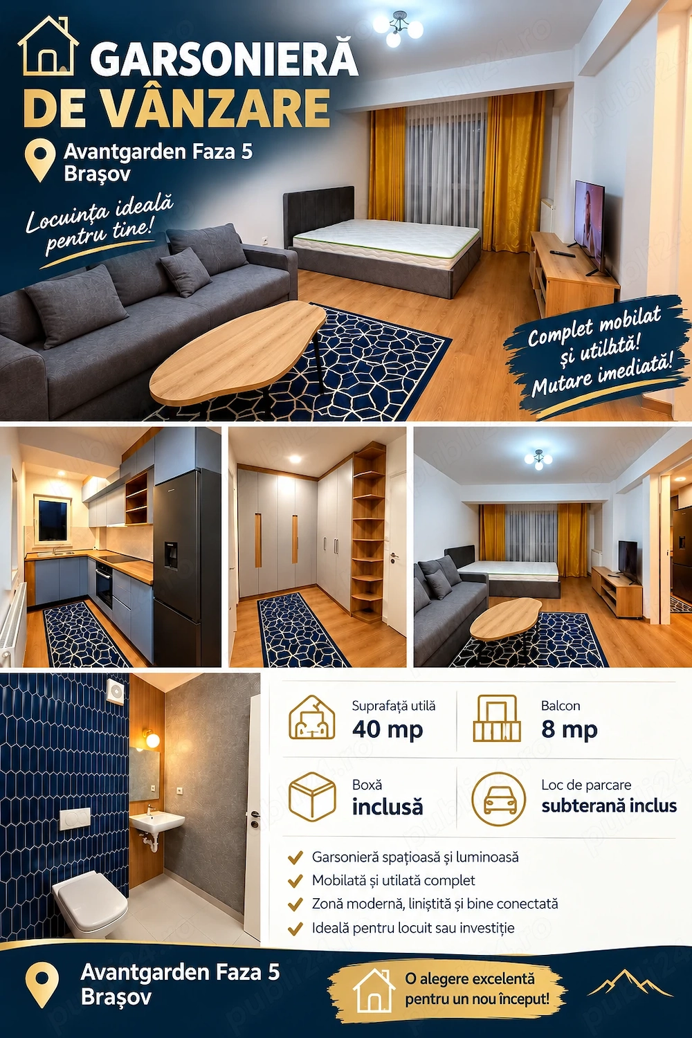Garsonieră    Avantgarden FAZA 5, BRAȘOV