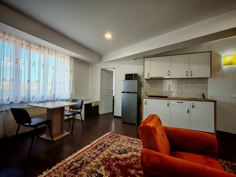 22 Decembrie(linga Politia Jud. MM), apartament 2 camere, mobilat si utilat, garaj sub bloc,340 euro