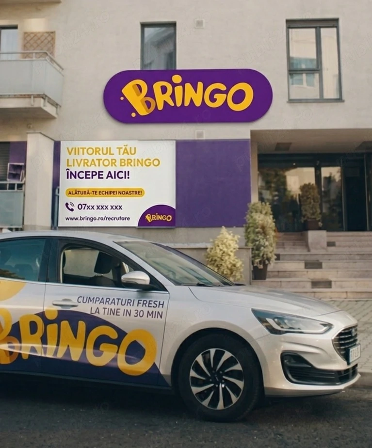 Livrator BRINGO cu autoturism propriu in orasul IASI