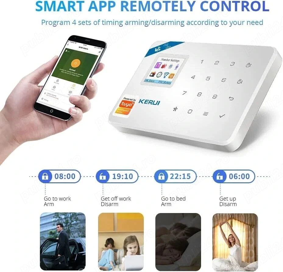 Sistem de alarmă cu aplicație pe telefon