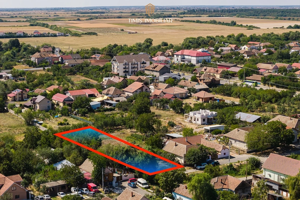 Teren 1.340 mp pentru casă – central, Remetea Mare | Comision 0%