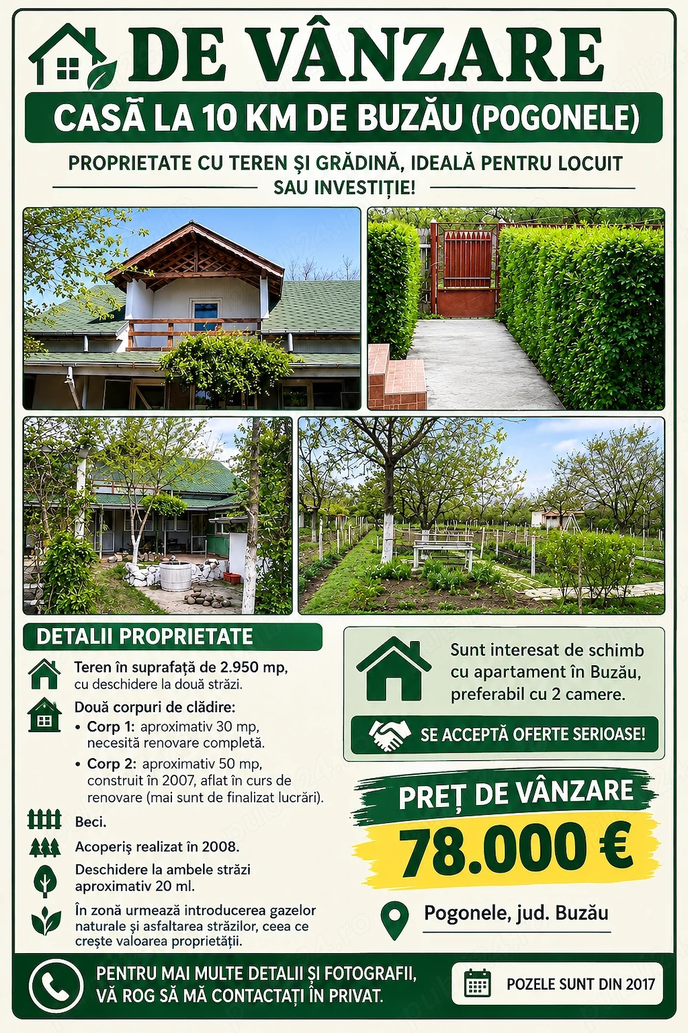 Schimb  Vanzare casa 