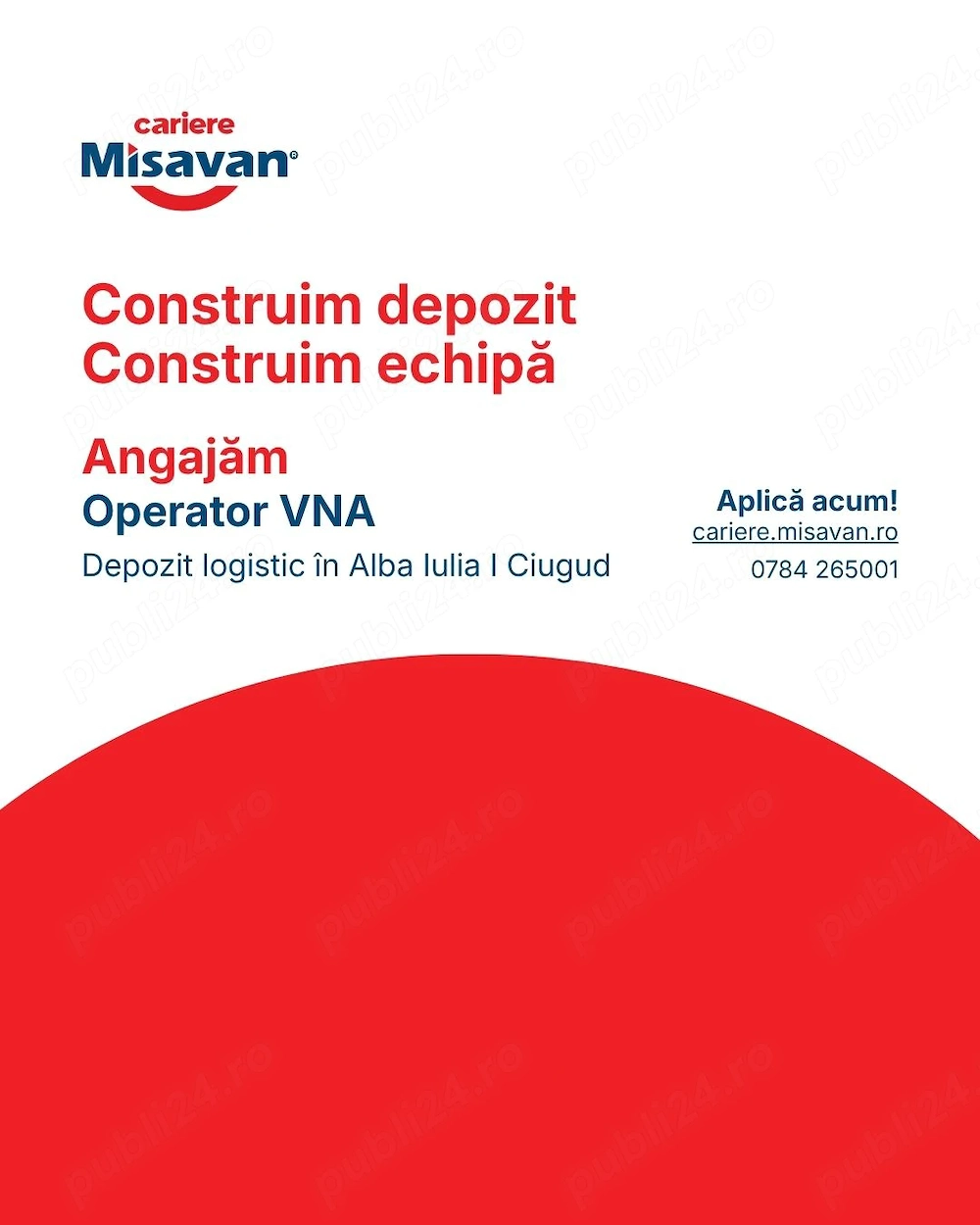 Operator VNA - Operator stivuitor - Alba Iulia 