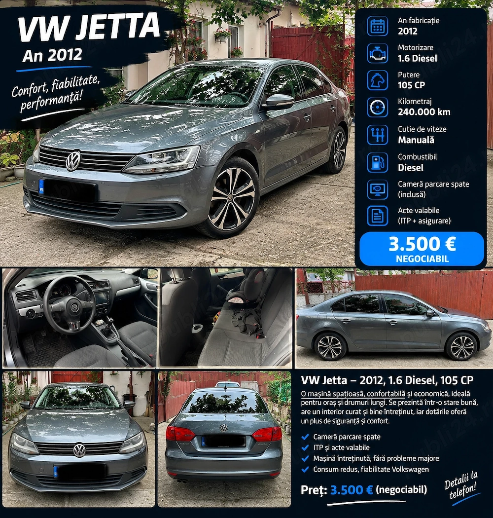 Vând  mașină WV JETTA 