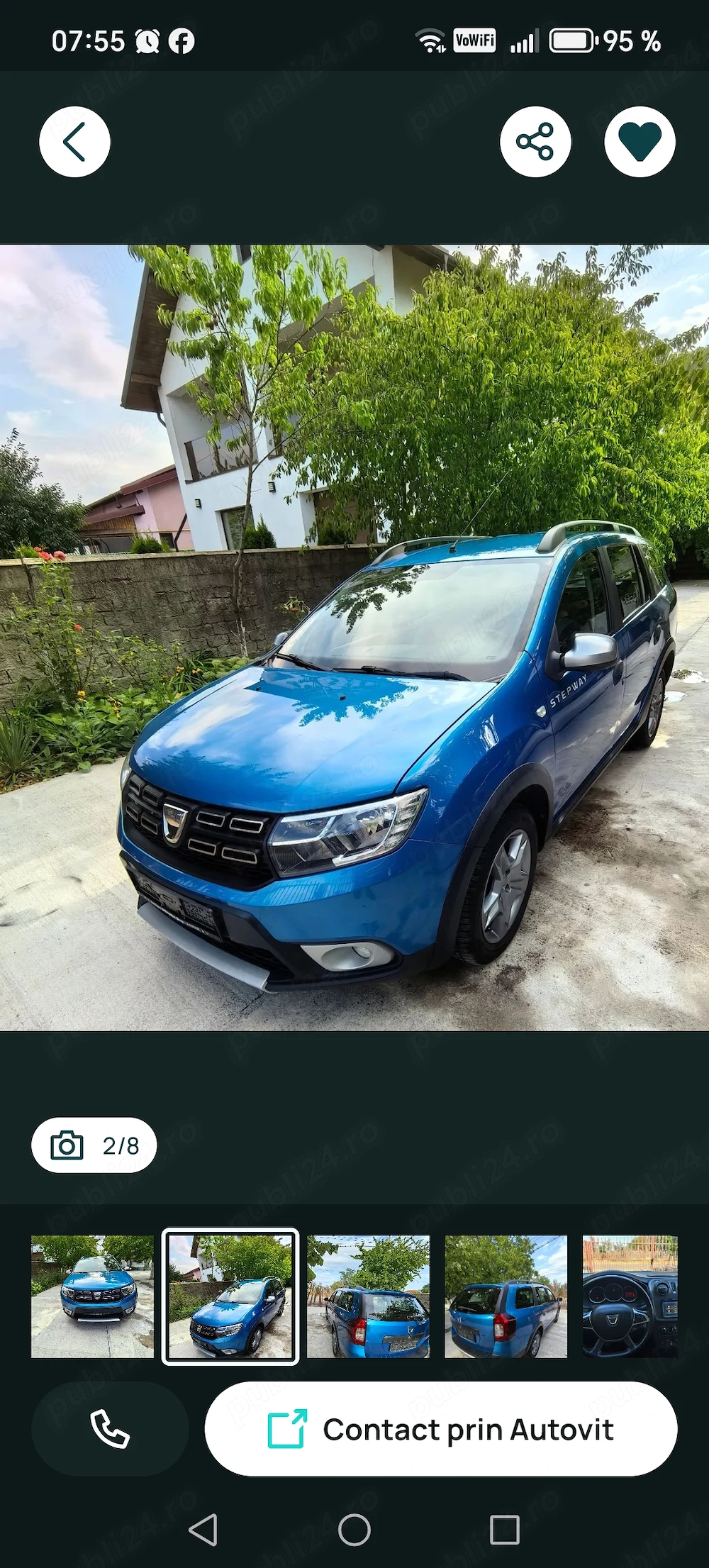 Vând Logan MCV stepway 0.9 gpl