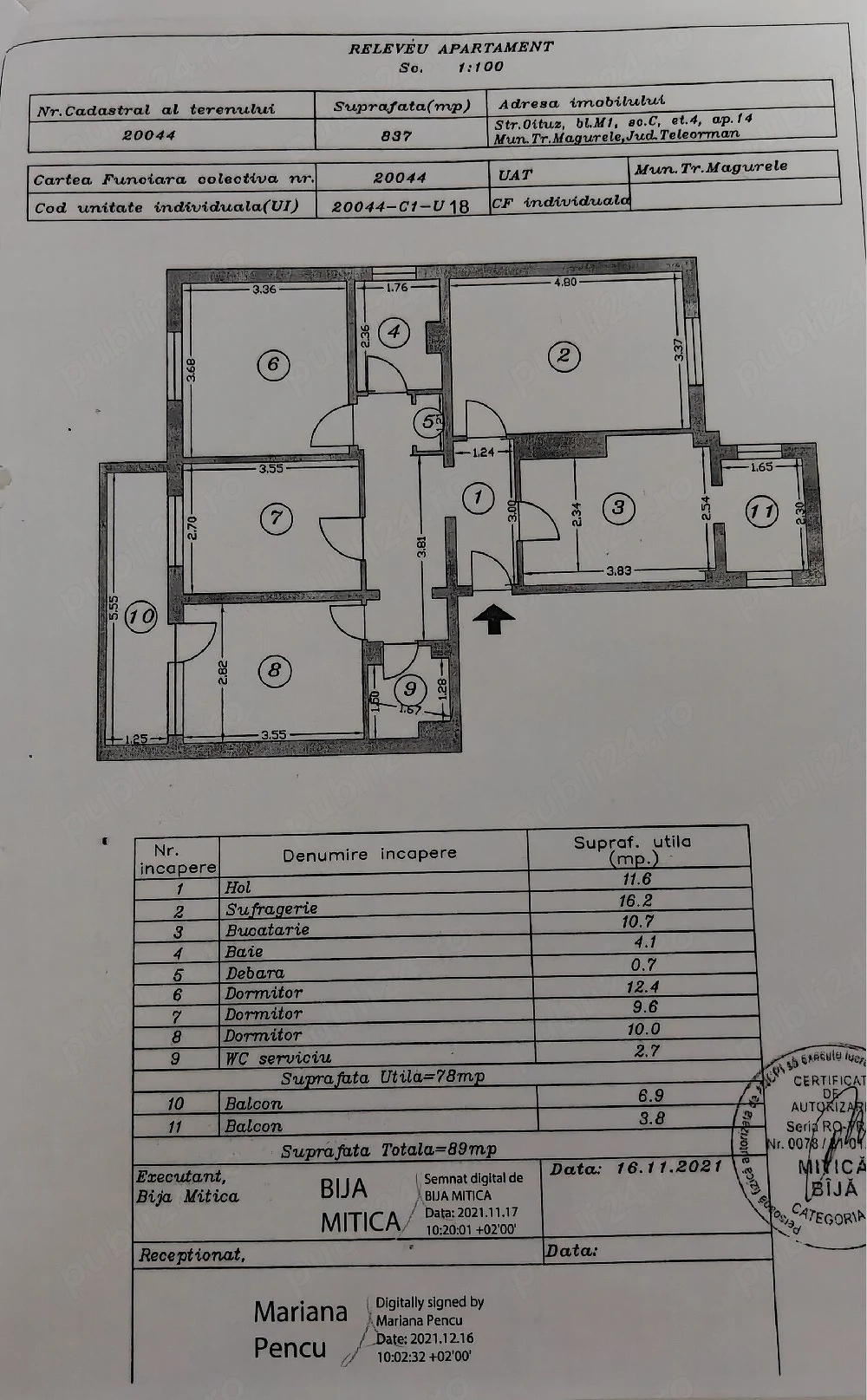 Apartament 4 camere