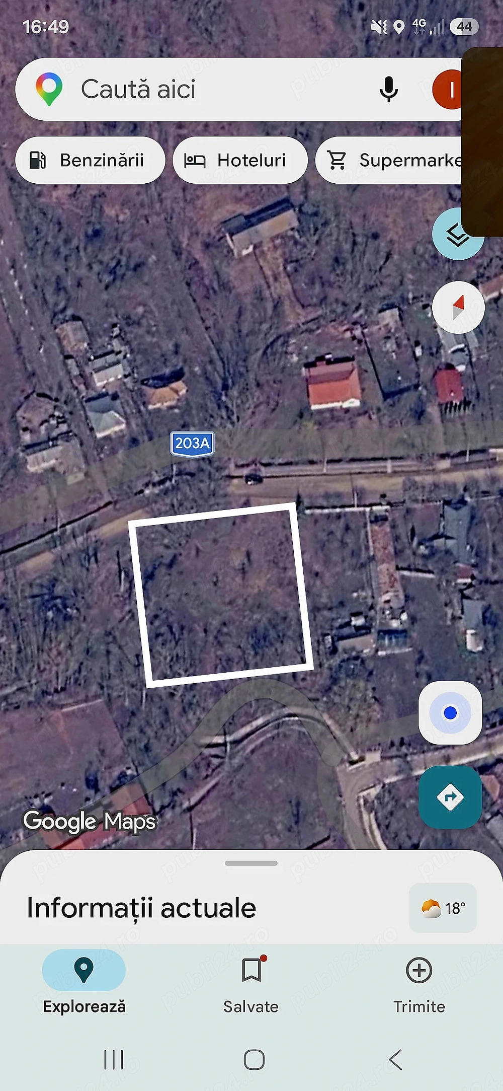 De vânzare teren intravilan 2.200 mp la drumul principal în sat Câmpulungeanca, com Margaritesti,jud