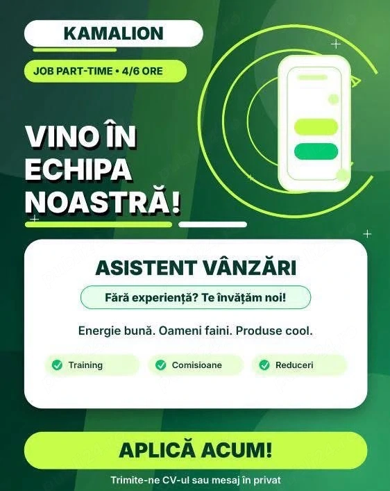 Angajam part time 4 ore 