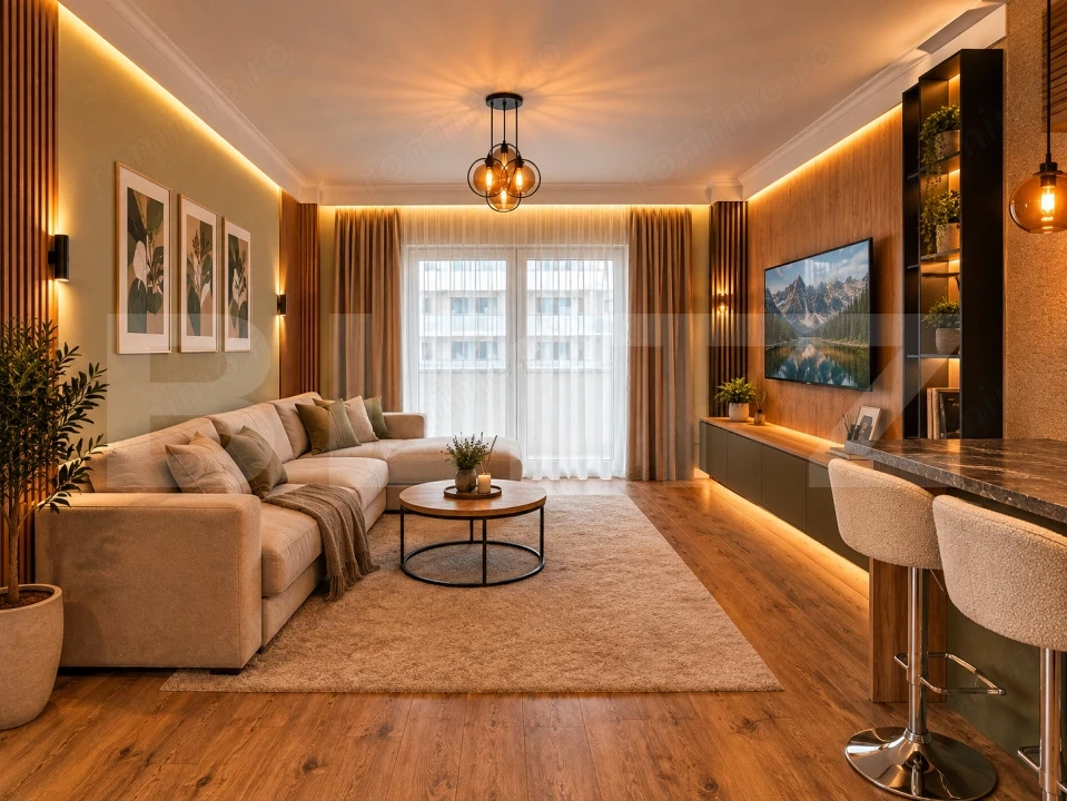 Apartament ultrafinisat 2 camere, 53 mp, terasa 12 mp, garaj, Eroilor Residence