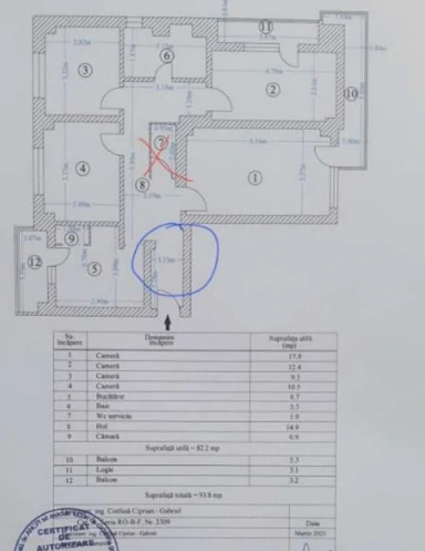 Apartament 4 camere zona -Alexandru Obregia