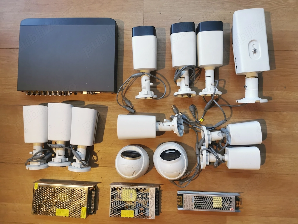 Kit Supraveghere Hikvision DVR AcuSense 16 Ch + HDD 1TB + 13 Camere