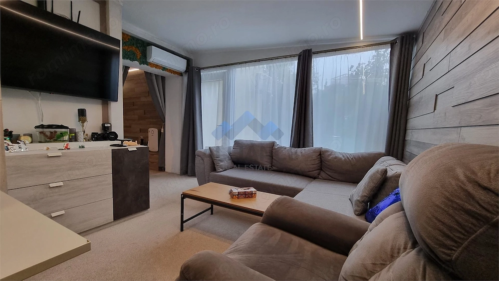 Apartament  spatios, cu gradina,  modern amenajat