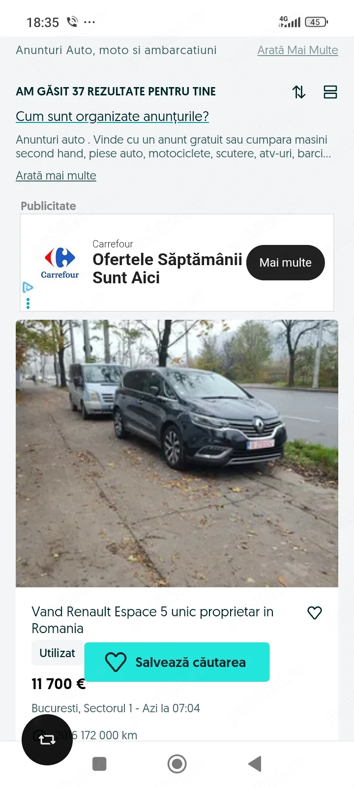 Vand Renault Espace 2016