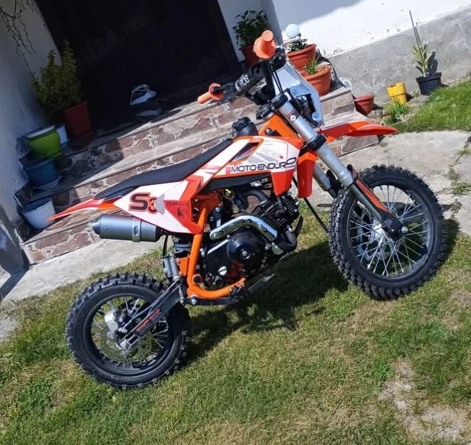 Moto Cross   Pitbike 110cc AUTOMATĂ   Stare NOUĂ (Garanție 2 Ani)   URGENT!