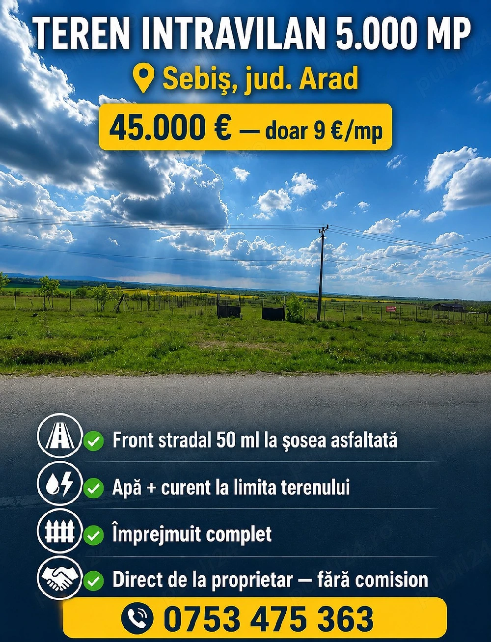 teren intravilan investii