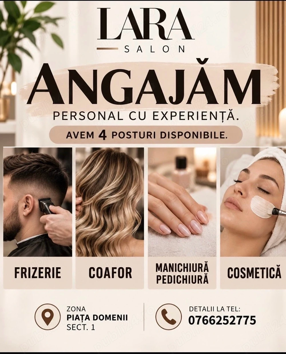 angajam coafeza