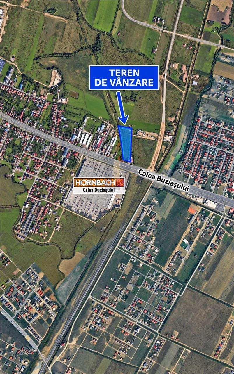 OPORTUNITATE DE INVESTITIE  3.548 MP , Timisoara,CALEA BUZIASULUI , ZONA HORNBACH