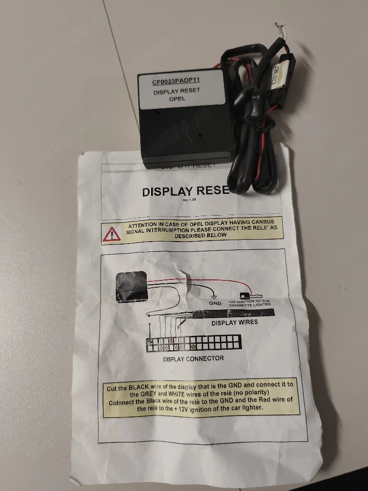 modul Interfață Can-Bus pentru comenzi volan Opel Corsa D Display reset CF0023PAOP11