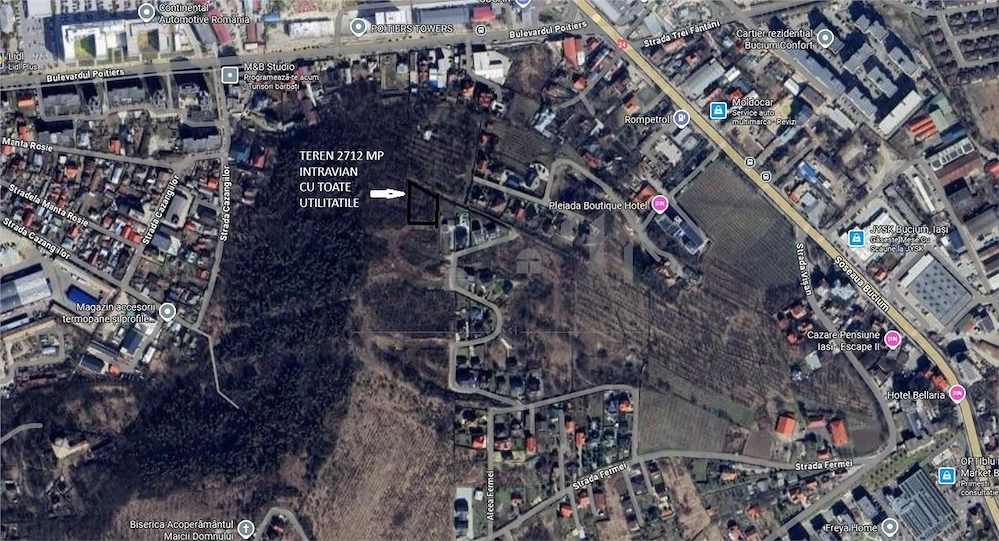 Bucium Aleea Fermei  TEREN 2712mp panorama superba, utilitati si PUZ realizat
