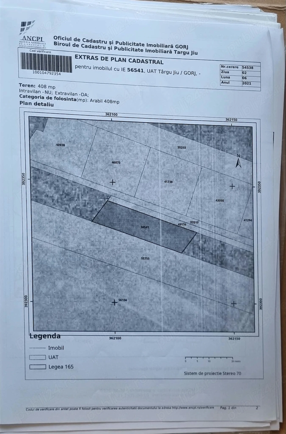Vand parcela pe Prelungirea Panduri,Targu Jiu