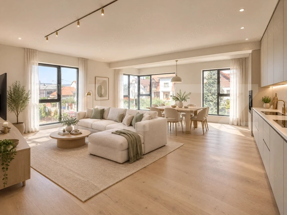 Apartament 4 camere, 125 mp, vilă nouă în Andrei Mureșanu
